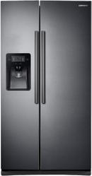 Samsung Fingerprint Resistant Black Stainless Steel 35-3/4 in. 24.52 cu. ft. Side-By-Side, Full Refrigerator 