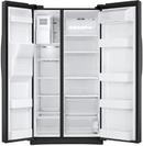 Samsung Fingerprint Resistant Black Stainless Steel 35-3/4 in. 24.52 cu. ft. Side-By-Side, Full Refrigerator 