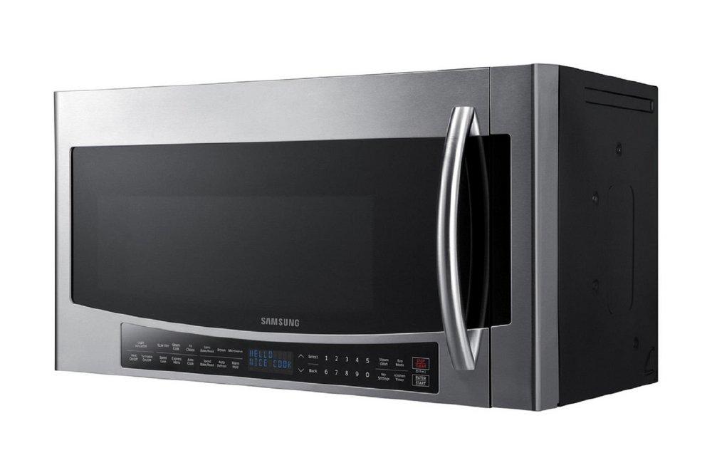 Samsung Fingerprint Resistant Stainless Steel 1.7 cu. ft. 950 W Hidden Over-the-Range Microwave 