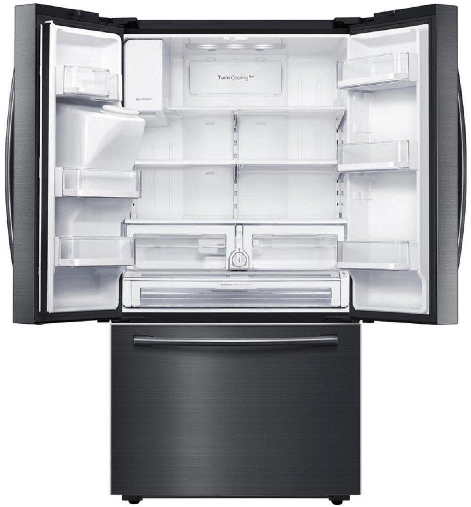 Samsung Black Stainless Steel 35-3/4 in. 28.07 cu. ft. French Door Refrigerator 
