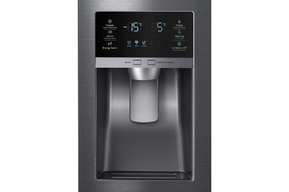 Samsung Black Stainless Steel 35-3/4 in. 28.07 cu. ft. French Door Refrigerator 