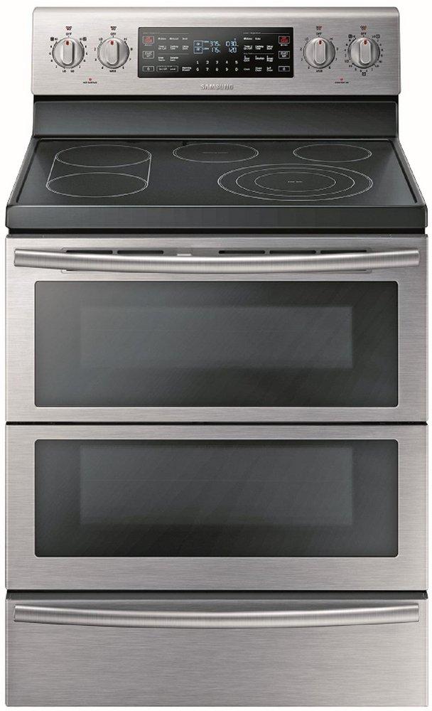 Samsung Stainless Steel 29-7/8 in. Electric 5-Burner Smoothtop Freestanding Range 