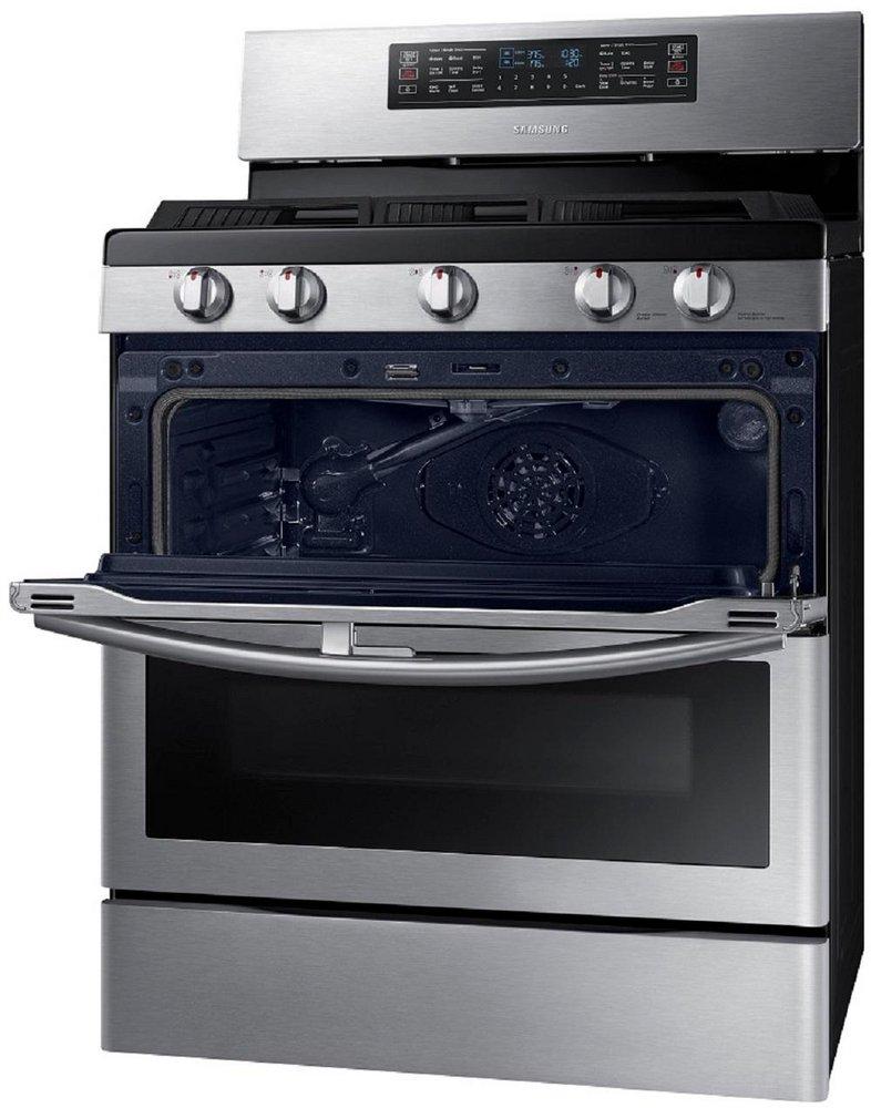 Samsung Stainless Steel 29-15/16 in. Gas 5-Burner Sealed Freestanding Range 