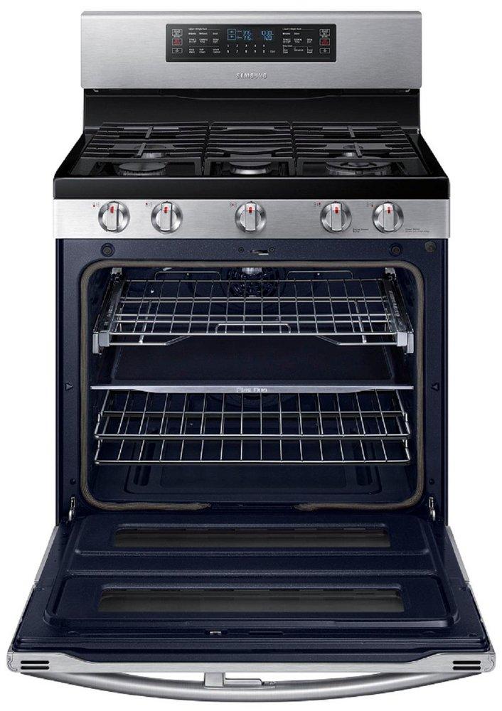 Samsung Stainless Steel 29-15/16 in. Gas 5-Burner Sealed Freestanding Range 