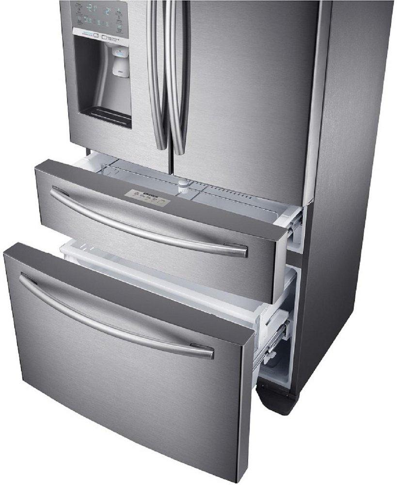 Samsung Stainless Steel 35-3/4 in. 22.6 cu. ft. Counter Depth, French Door and Full Refrigerator 