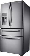 Samsung Stainless Steel 35-3/4 in. 22.6 cu. ft. Counter Depth, French Door and Full Refrigerator 