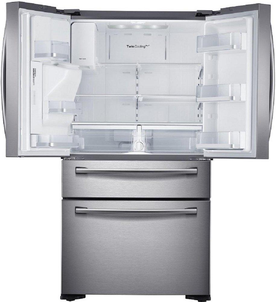 Samsung Stainless Steel 35-3/4 in. 22.6 cu. ft. Counter Depth, French Door and Full Refrigerator 