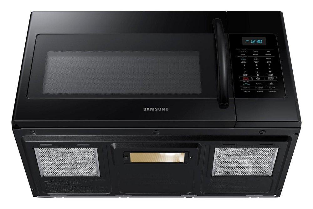 Samsung Black 15-5/32 in. 1.7 cf Over-the-Range Microwave with Sensor Cooking 
