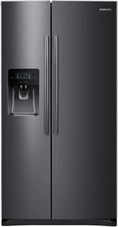 35-3/4 in. 15.32 cu. ft. Side-By-Side Full Refrigerator in Fingerprint Resistant Black Stainless Steel