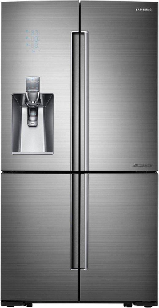Samsung Stainless Steel 35-3/4 in. 24.1 cu. ft. Counter Depth and French Door Refrigerator 