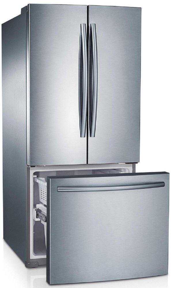 Samsung Stainless Steel 29-3/4 in. 21.6 cu. ft. French Door Refrigerator 