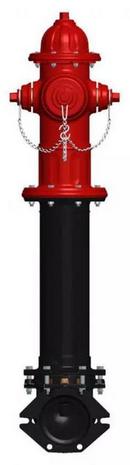 Mueller Company Red Mechanical Joint 6 in. Assembled Fire Hydrant 