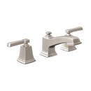 Moen Spot Resist&reg; Brushed Nickel Deckmount Widespread Low Arc Bathroom Sink Faucet 
