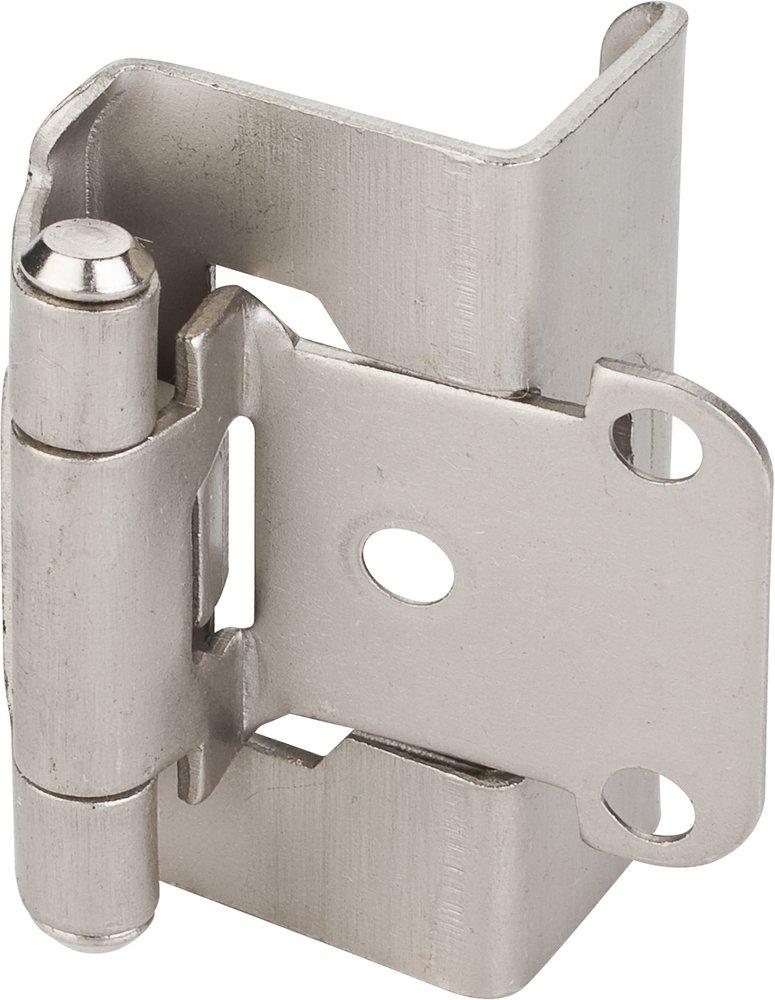 Hardware Resources Satin Nickel Frame Full Wrap Self Closing Hinge Without Screw 