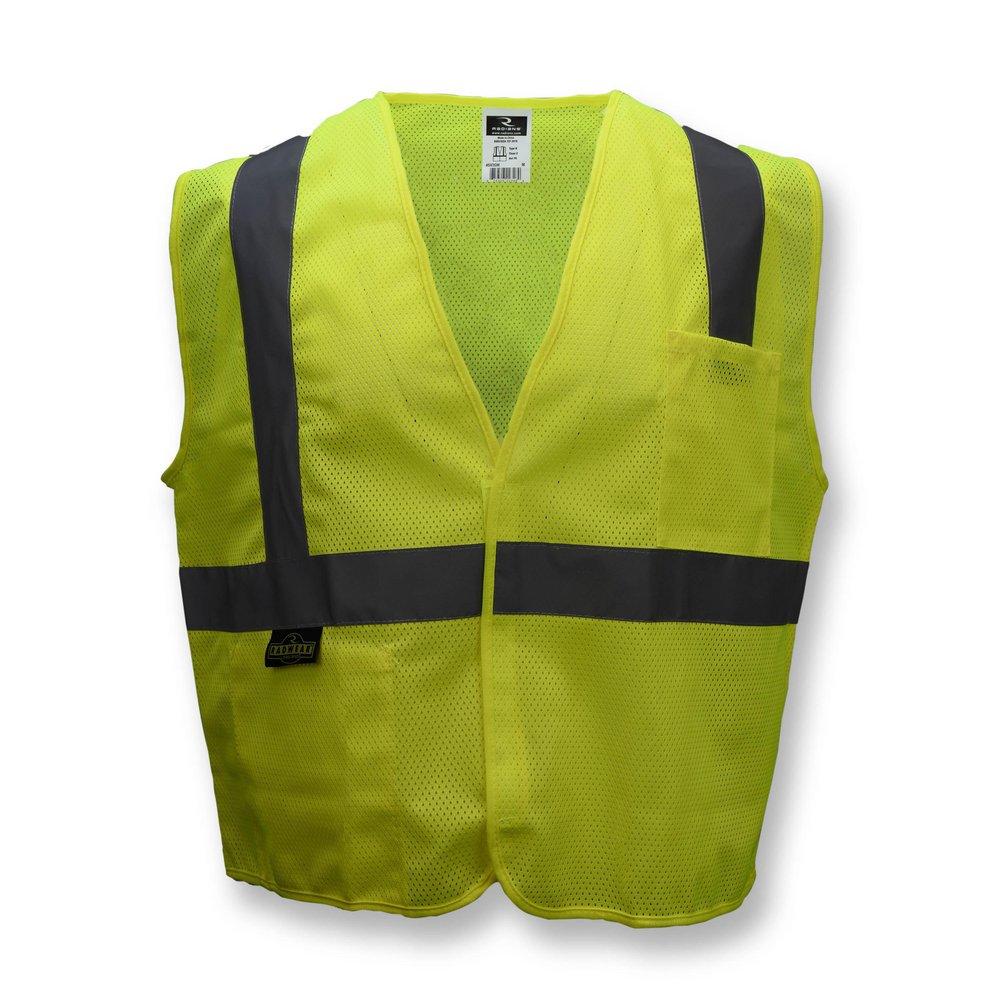 Radians Hi-Viz Green Size Safety Vest in Hi-Viz Green 
