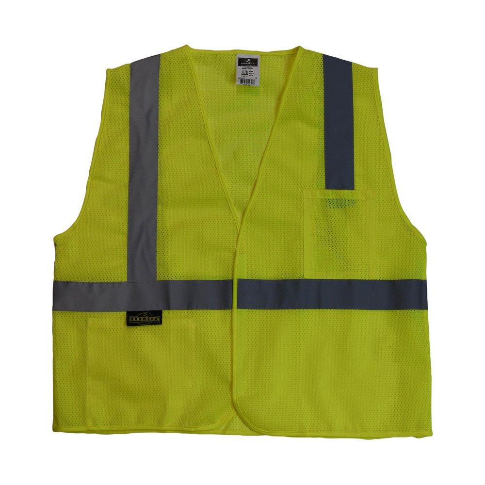 Radians Hi-Viz Green Size Safety Vest in Hi-Viz Green 
