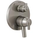 Delta Faucet Brilliance&reg; Stainless 6-5/8 in. 6-Setting Integrated Diverter Valve Trim 