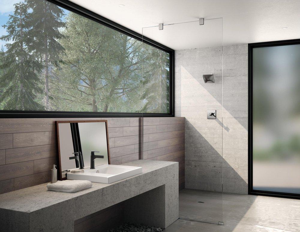 Delta Faucet Stainless Two Handle Multi Function Shower Faucet (Trim Only) 