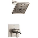 Single Handle Shower Faucet in Stainless (Trim Only)