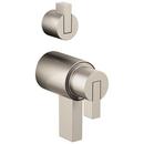 TempAssure Thermostatic Valve with Integrated Diverter Lever Handle Kit in Luxe Nickel