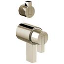 TempAssure Thermostatic Valve with Integrated Diverter Lever Handle Kit in Polished Nickel