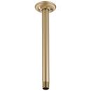 Brizo Luxe Gold 1/2 x 2-3/8 x 10 in. NPT Solid Brass Shower Arm and Flange 