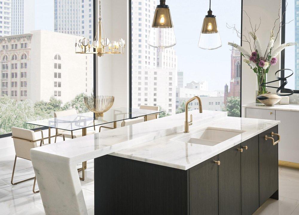 Brizo Luxe Gold 1-3/8 in. Knob 