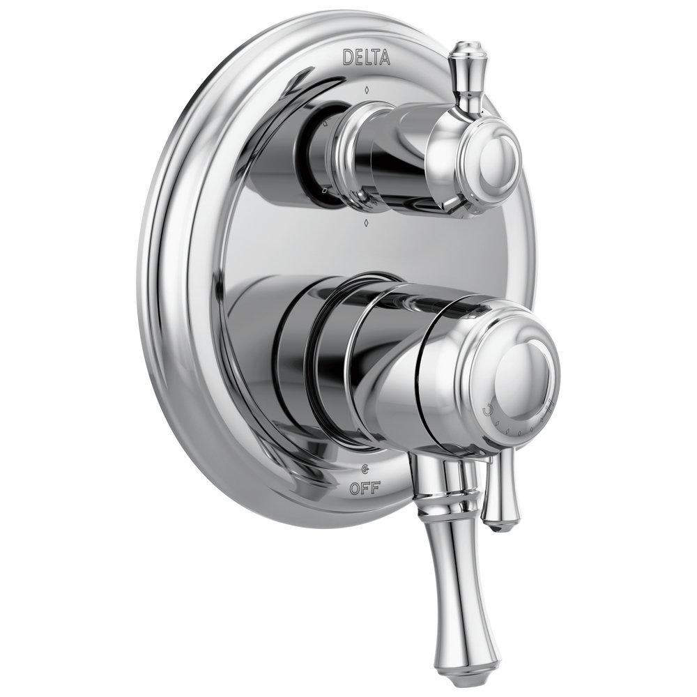 Delta Faucet Chrome 7 in. Valve Trim with 6-Setting Integrated Diverter 