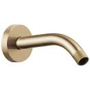 7 in. Shower Arm and Flange in Luxe Gold