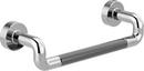 Zinc Drawer Pull Handle with Knurling in Polished Chrome