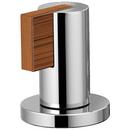 Metal Handle Kit in Polished Chrome with Teak