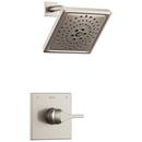 Single Handle Shower Faucet in Stainless (Trim Only)