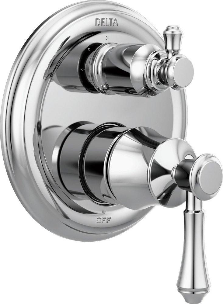 Delta Faucet Chrome Two Handle Multi Function Bathtub & Shower Faucet Trim Only 