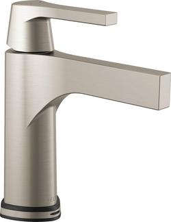 Single Handle Monoblock Bathroom Sink Faucet in Brilliance&reg; Stainless