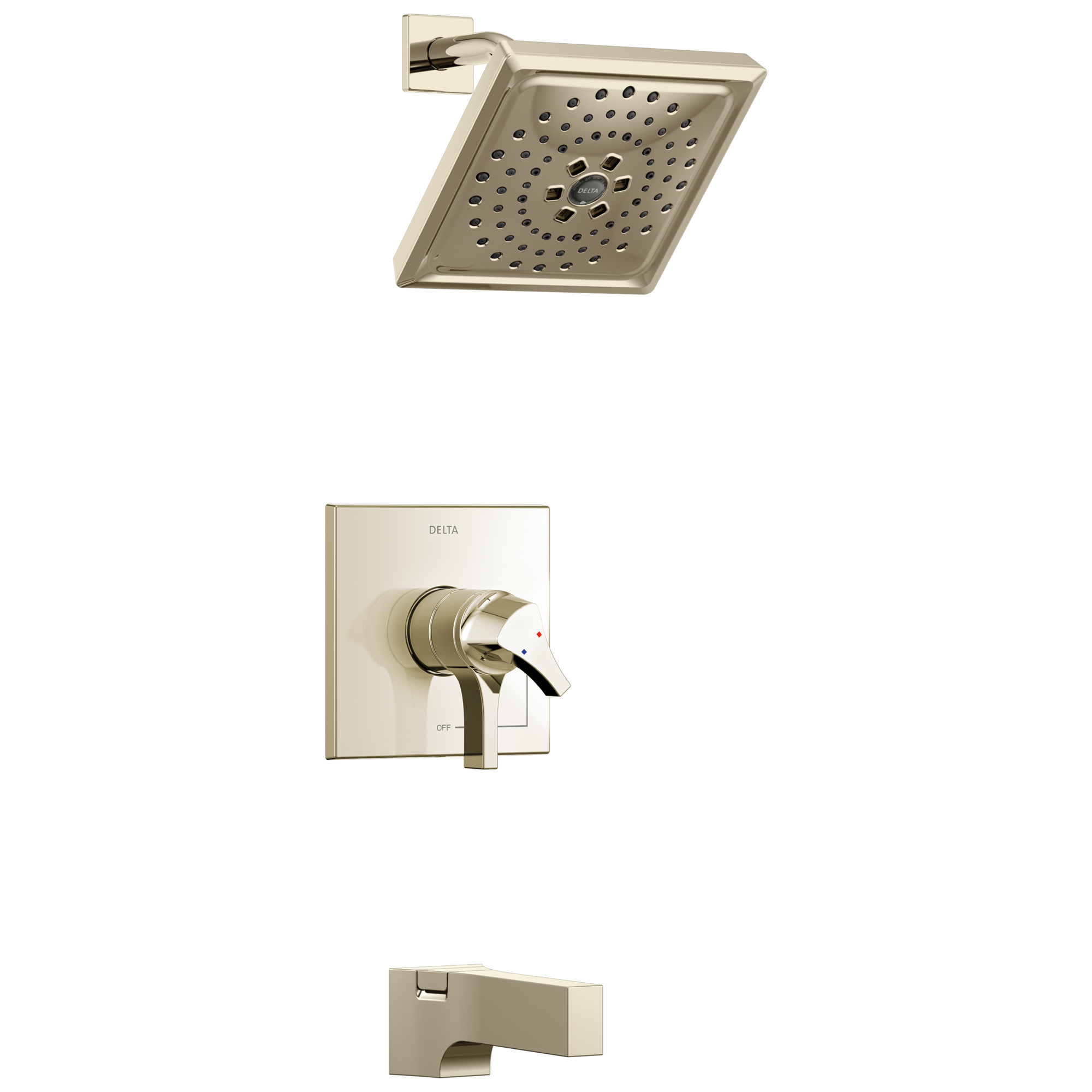 Delta Faucet Polished Nickel Single Handle Multi Function Bathtub & Shower Faucet 