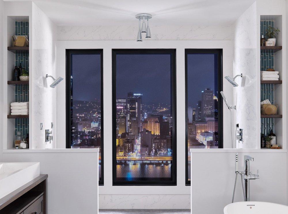 Delta Faucet Chrome 6-13/16 in. Triple Handle Valve Trim with 6-Setting Integrated Diverter 