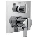 Delta Faucet Chrome 6-13/16 in. Triple Handle Valve Trim with 6-Setting Integrated Diverter 