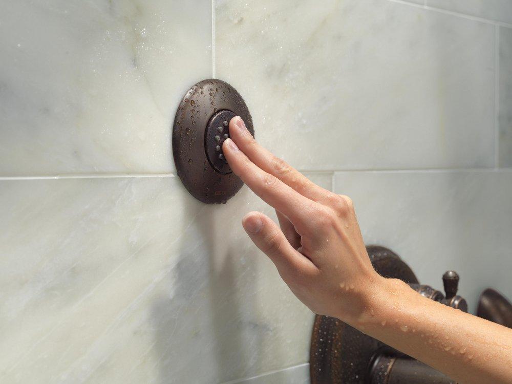 Delta Faucet Venetian Bronze Three Handle Thermostatic Valve Trim with Integrated Diverter 