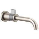 Brizo Luxe Nickel/Polished Chrome Single Handle Wall Mount Bathroom Sink Faucet 