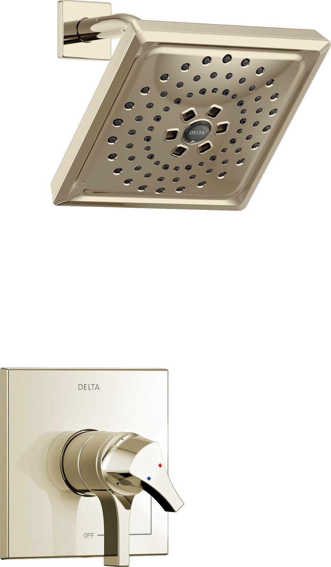 Delta Faucet Polished Nickel Two Handle Multi Function Shower Faucet (Trim Only) 