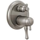 Three Handle Thermostatic Valve Trim in Brilliance® Stainless