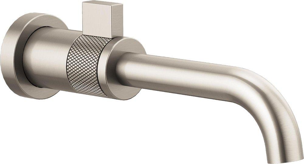 Brizo Luxe Nickel Single Handle Wall Mount Bathroom Sink Faucet 