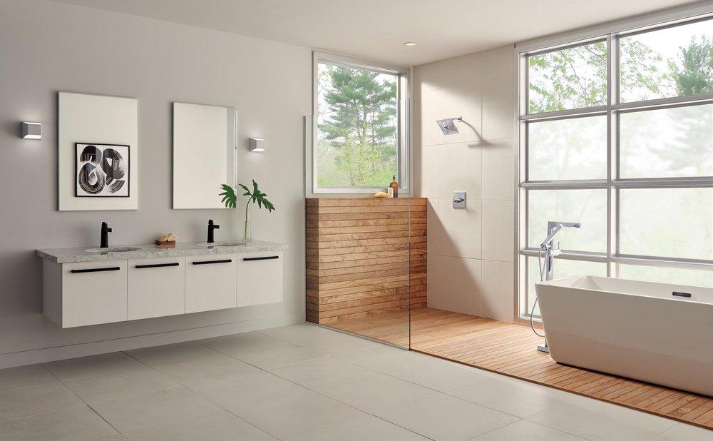 Delta Faucet Chrome Two Handle Multi Function Shower Faucet (Trim Only) 