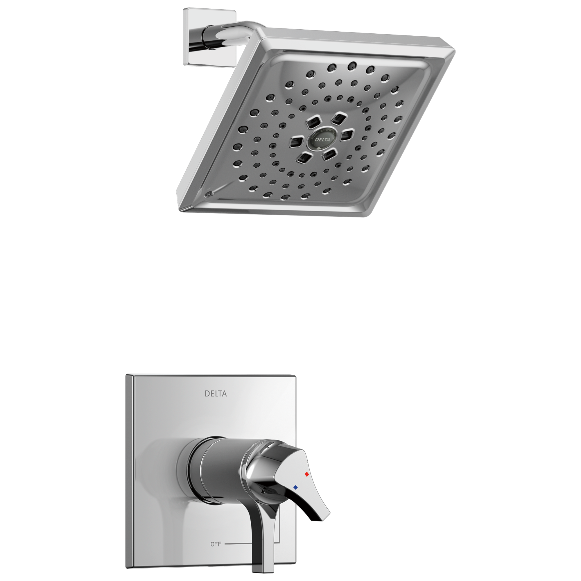 Delta Faucet Chrome Two Handle Multi Function Shower Faucet (Trim Only) 