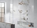 Brizo Brilliance Luxe Gold Tempassure&reg; Thermostatic Valve With Diverter Trim Handle Kit - Industrial Lever 