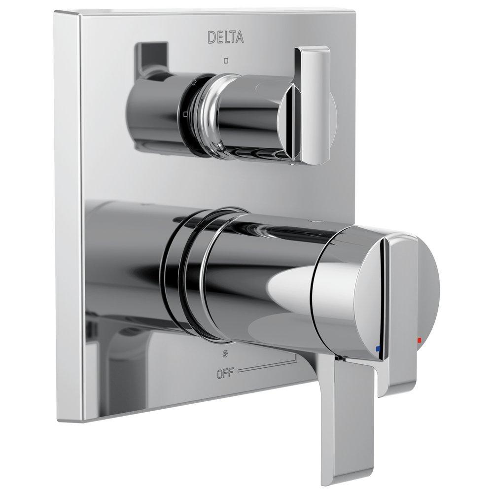 Delta Faucet Chrome 6-13/16 in. Valve Trim with 3-Setting Integrated Diverter 