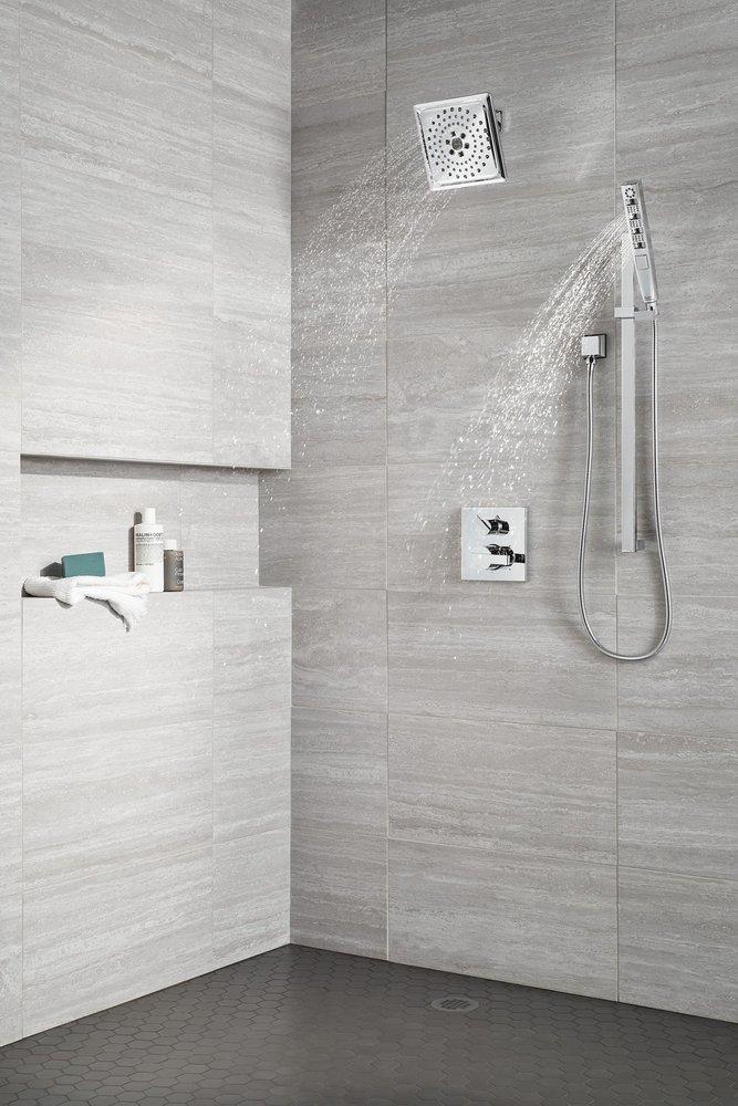 Delta Faucet Chrome Two Handle Multi Function Bathtub & Shower Faucet Trim Only 