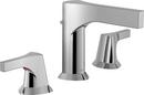 Delta Faucet Chrome Two Handle Widespread Bathroom Sink Faucet with Drain Assembly 