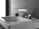 Delta Faucet Chrome Two Handle Widespread Bathroom Sink Faucet with Drain Assembly 