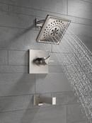 Delta Faucet Brilliance Stainless Single Handle Multi Function Bathtub & Shower Faucet 